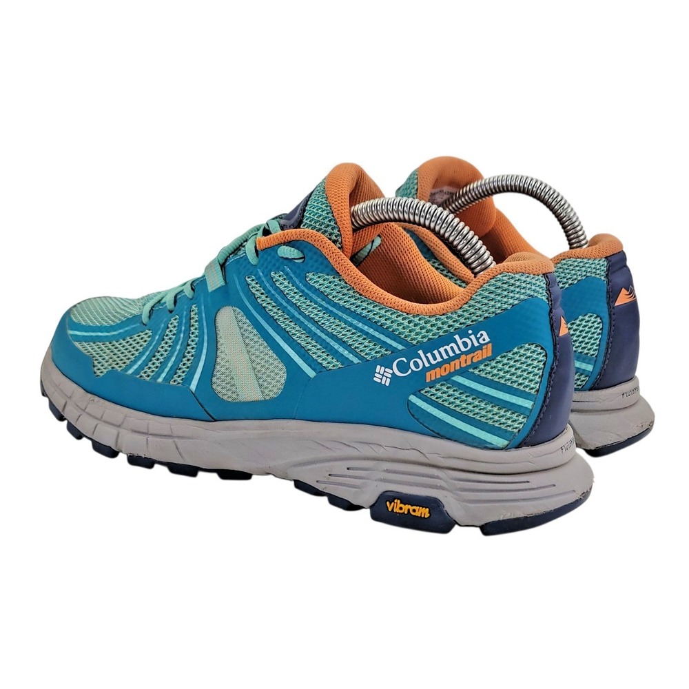 Columbia Montrail Mojave Trail Womens Running Shoes Blue Orange Sneaker 9 BL1795 - Picture 3 of 12